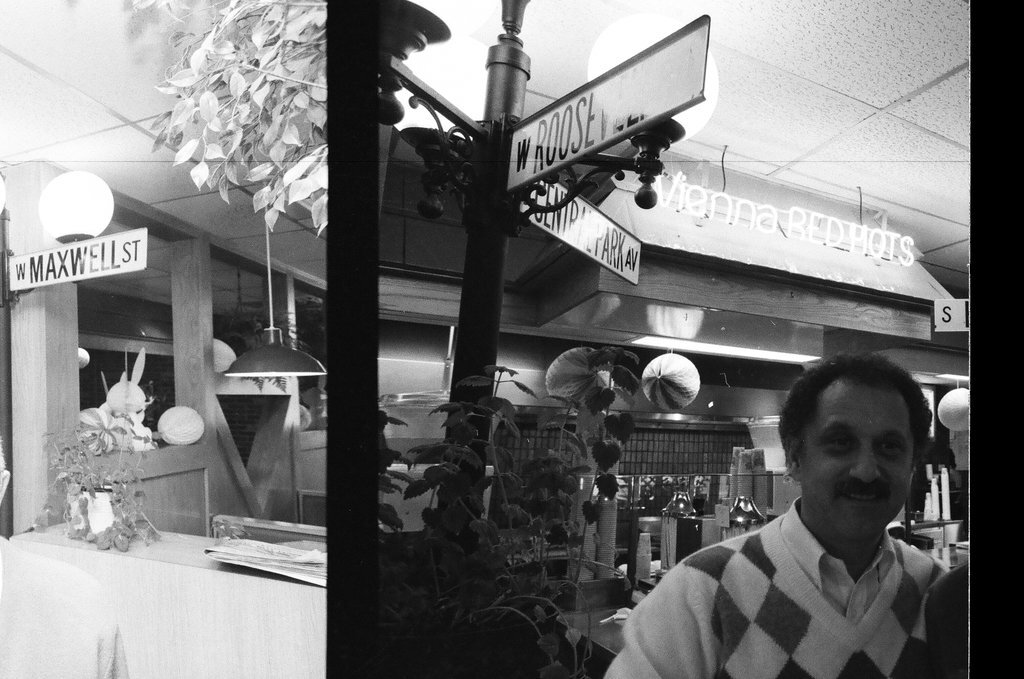 Jack Drexler and his father Fluky at Fluky's restaurant - Chicago Sun-Times