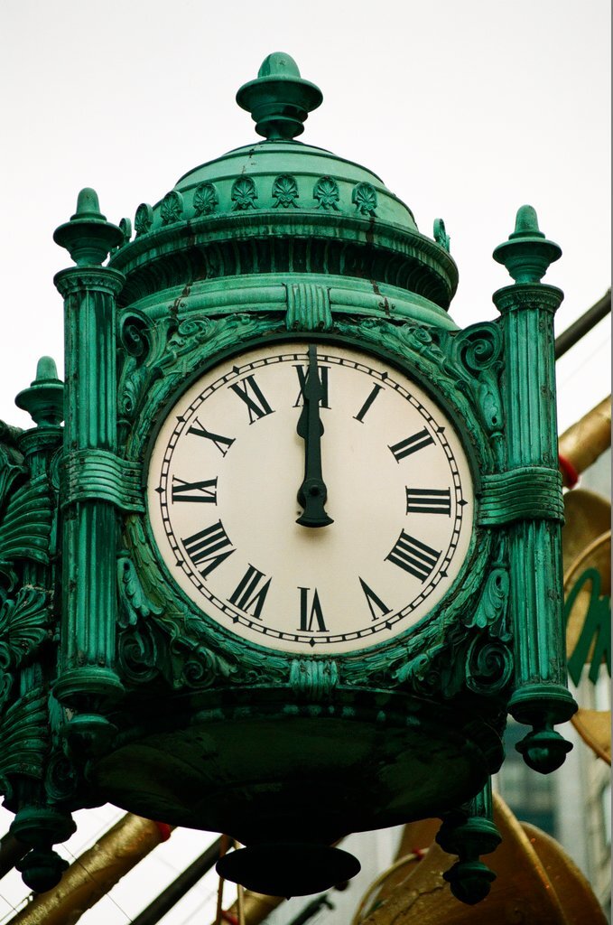 Marshall Field and Company clock - Chicago Sun-Times
