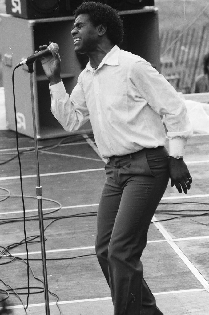 Crowds watch gospel singers perform on stage at the first Thomas A. Dorsey Gospel Festival - Chicago Sun-Times