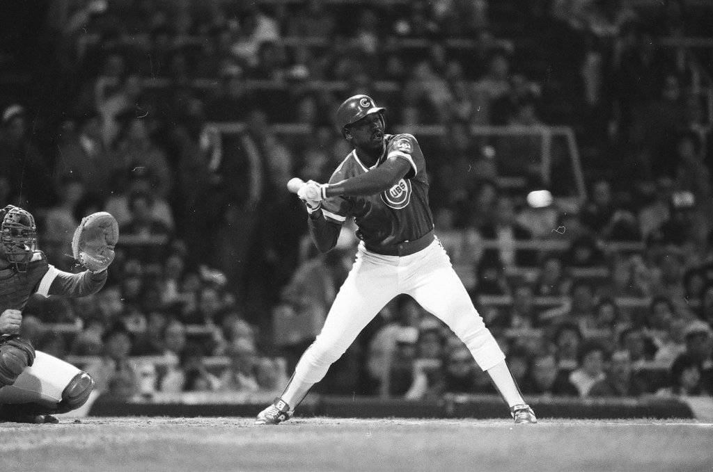 Mayor Harold Washington throws the opening pitch for a baseball game of the Cubs against the White Sox - Chicago Sun-Times