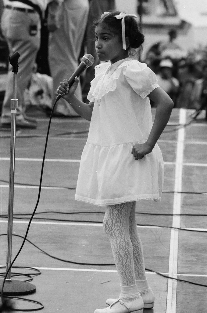 Crowds watch gospel singers perform on stage at the first Thomas A. Dorsey Gospel Festival - Chicago Sun-Times