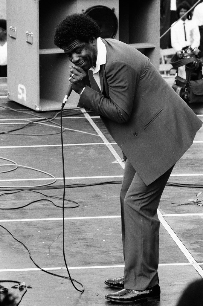Crowds watch gospel singers perform on stage at the first Thomas A. Dorsey Gospel Festival - Chicago Sun-Times