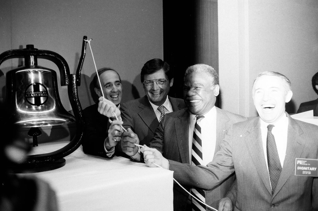 Midwest Stock Exchange opening ceremonies - James (Jim) Klepitsch for Chicago Sun-Times