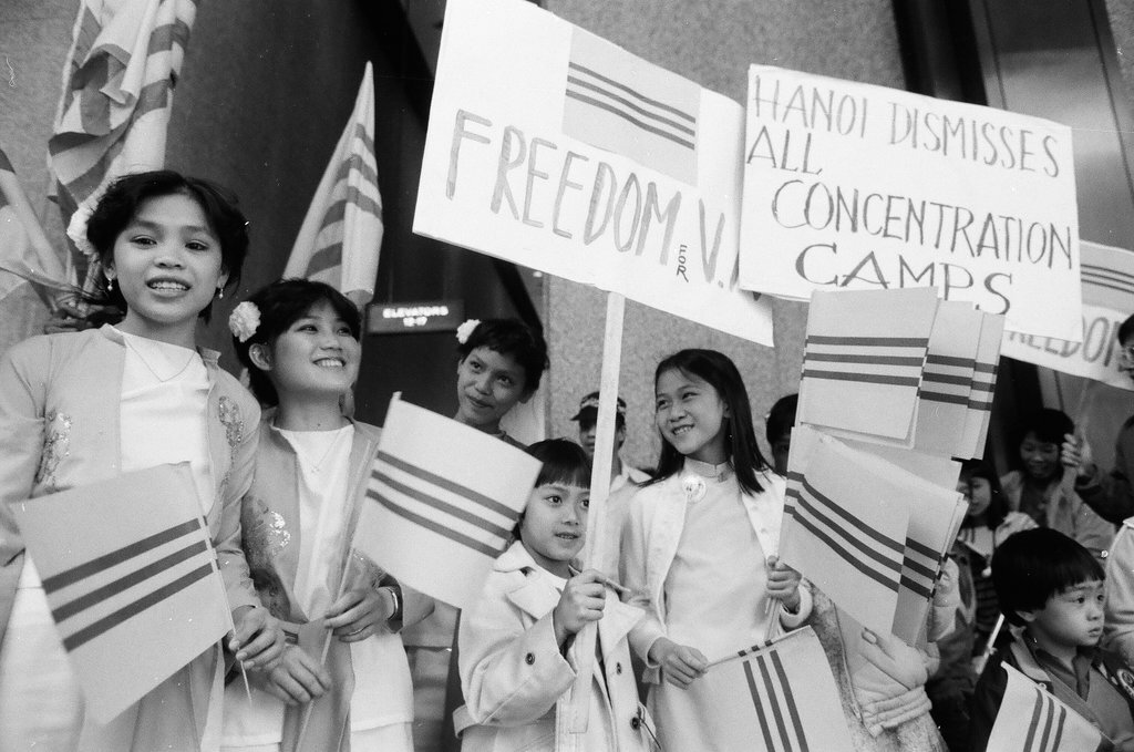 An organization hosts a rally regarding prison camps in Hanoi, Vietnam - Chicago Sun-Times