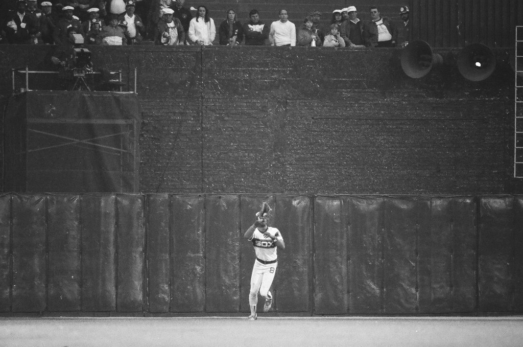 Mayor Harold Washington throws the opening pitch for a baseball game of the Cubs against the White Sox - Chicago Sun-Times
