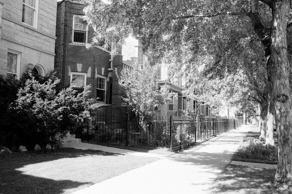 Views of the buildings surrounding Logan Square Park - Chicago Sun-Times