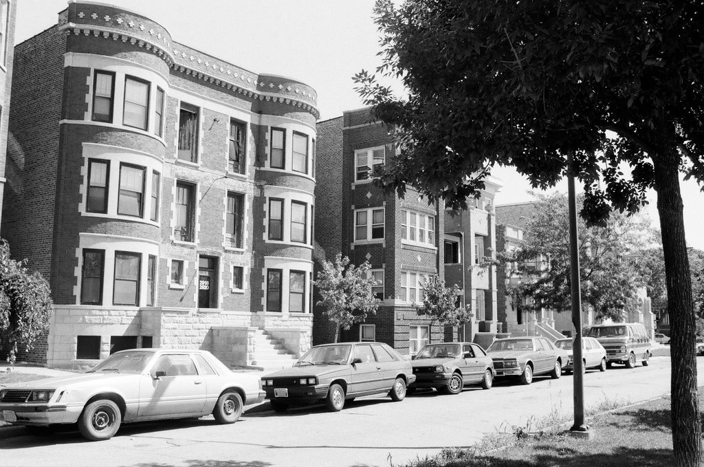 Views of the buildings surrounding Logan Square Park - Chicago Sun-Times