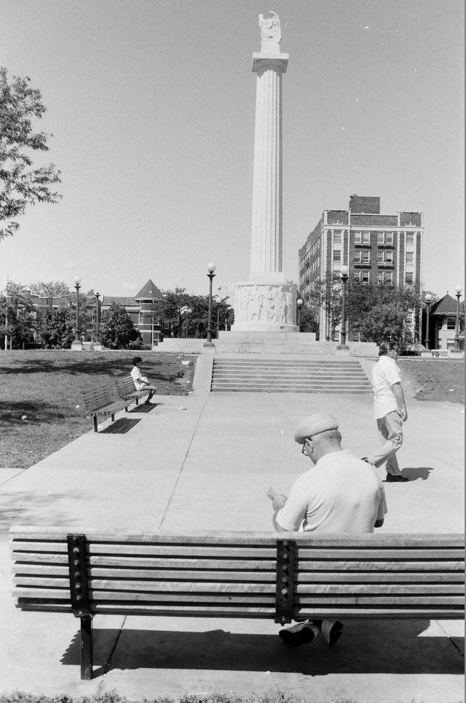 Views of the buildings surrounding Logan Square Park - Chicago Sun-Times
