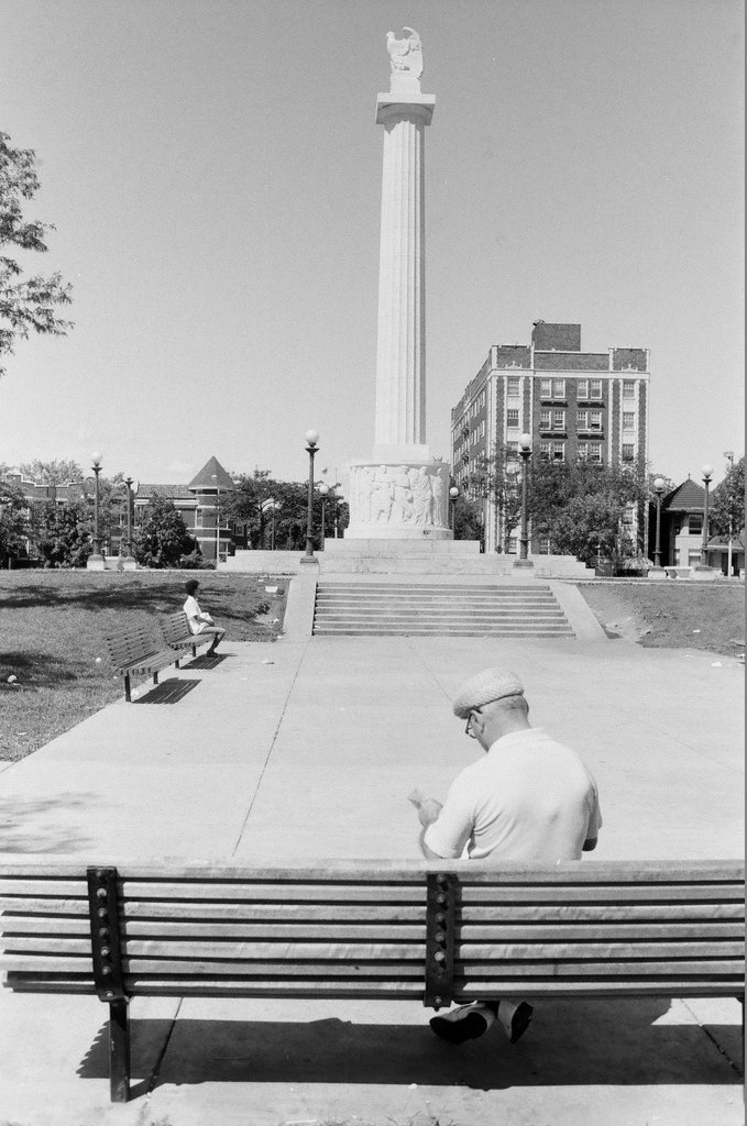 Views of the buildings surrounding Logan Square Park - Chicago Sun-Times