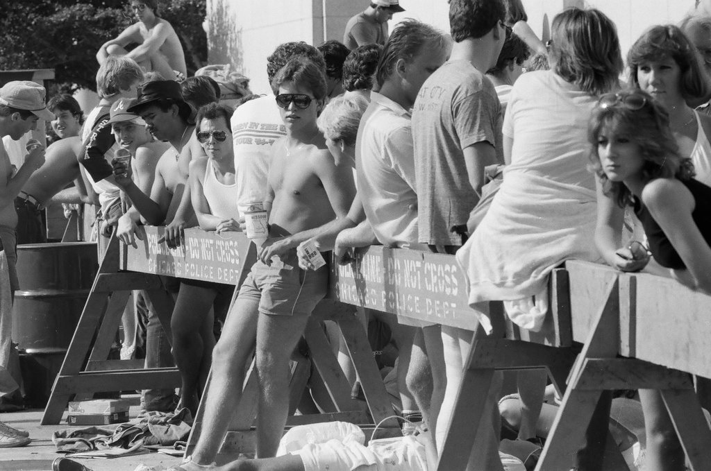 Fans line up outside Soldier Field for the Bruce Springsteen concert - Chicago Sun-Times