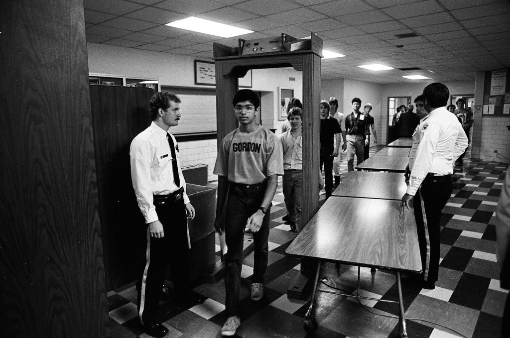 President Ronald Reagan speaks to students at Gordon Technical High School - Chicago Sun-Times