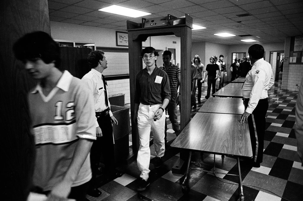 President Ronald Reagan speaks to students at Gordon Technical High School - Chicago Sun-Times