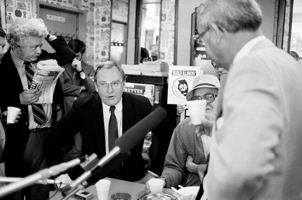 Governor Thompson begins his first day of campaigning - Chicago Sun-Times