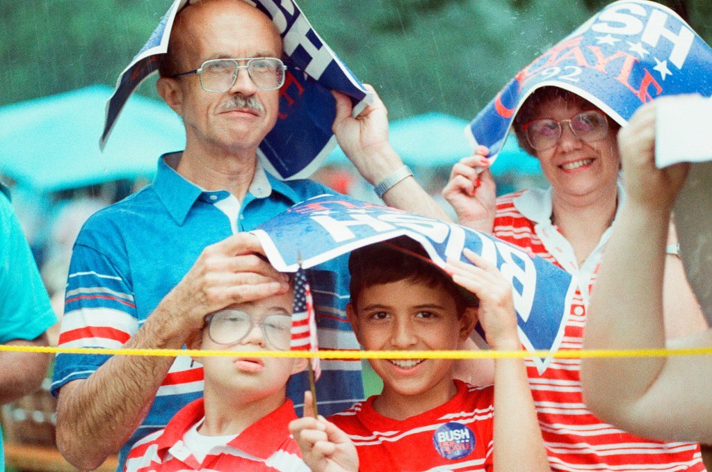 President George H.W. Bush is a speaker at the Northwest Republican Family Picnic - Chicago Sun-Times