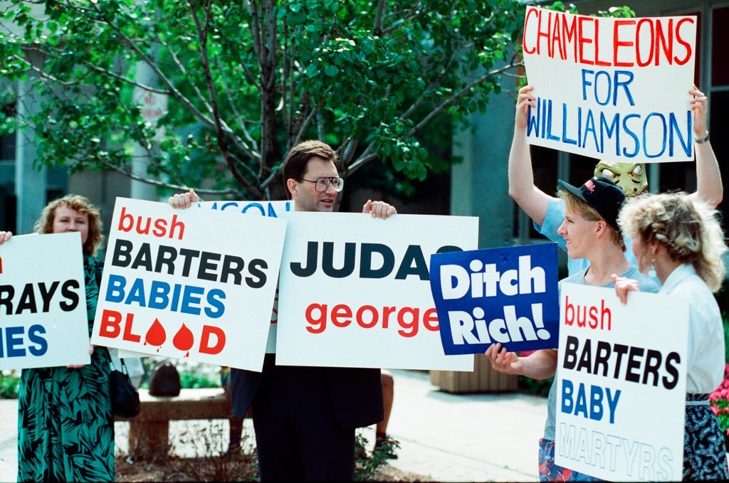 President George H.W. Bush is a speaker at the Northwest Republican Family Picnic - Chicago Sun-Times