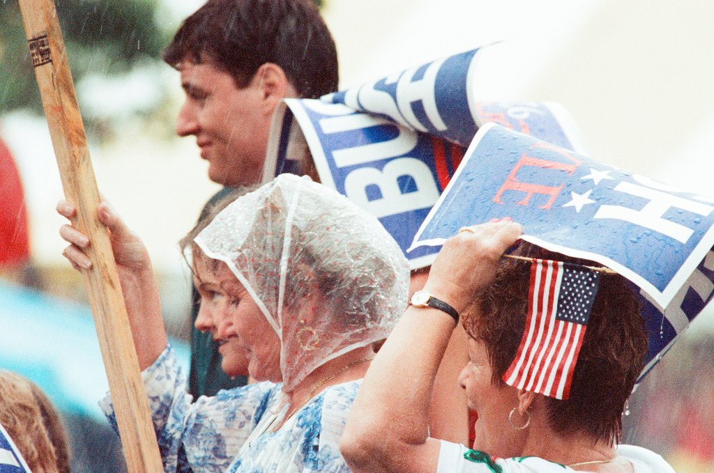 President George H.W. Bush is a speaker at the Northwest Republican Family Picnic - Chicago Sun-Times