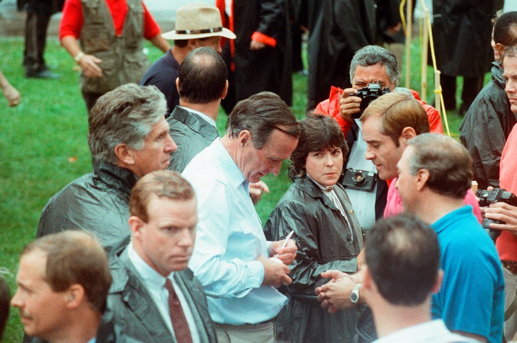 President George H.W. Bush is a speaker at the Northwest Republican Family Picnic - Chicago Sun-Times