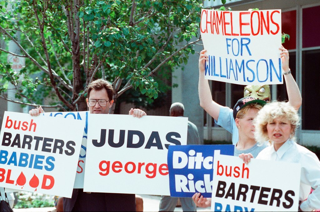 President George H.W. Bush is a speaker at the Northwest Republican Family Picnic - Chicago Sun-Times