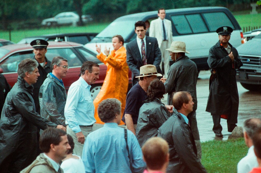 President George H.W. Bush is a speaker at the Northwest Republican Family Picnic - Chicago Sun-Times