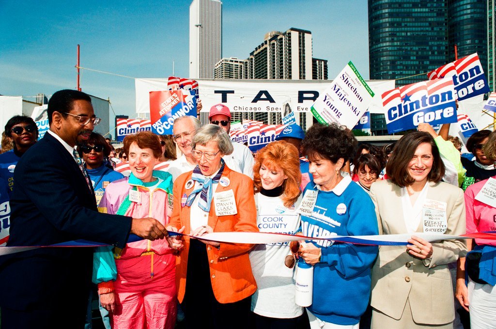 The Cook County Democratic Women host an event where Carol Moseley-Braun campaigns - Chicago Sun-Times