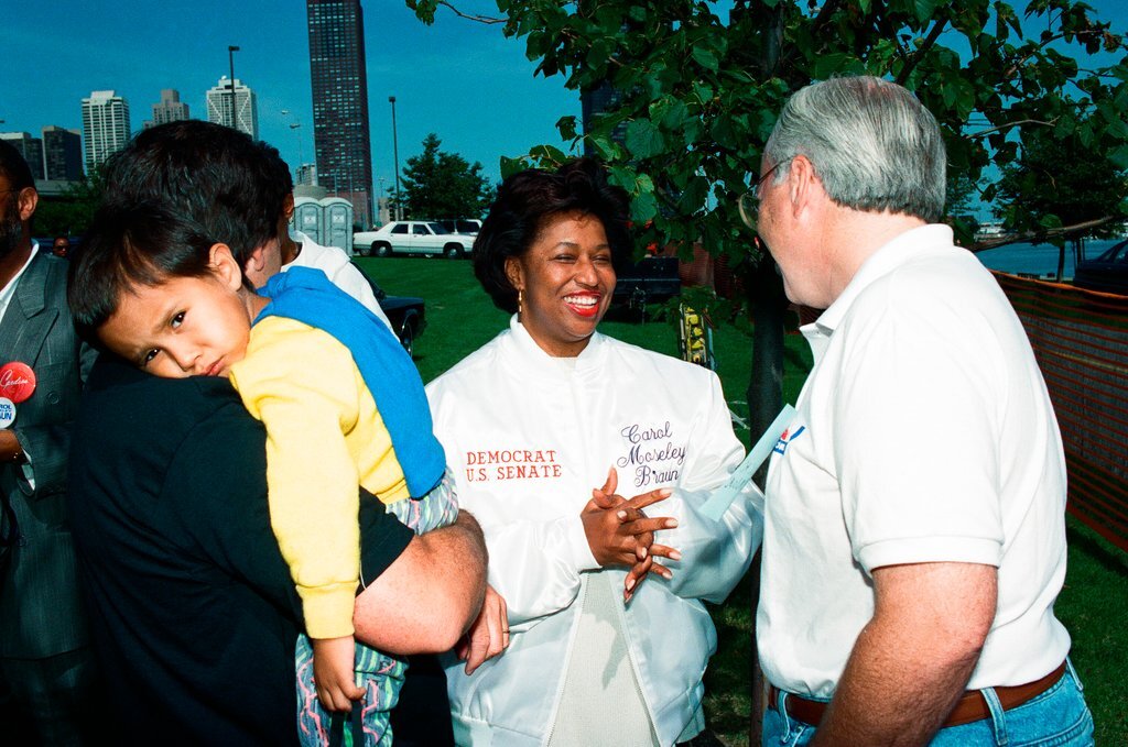 The Cook County Democratic Women host an event where Carol Moseley-Braun campaigns - Chicago Sun-Times