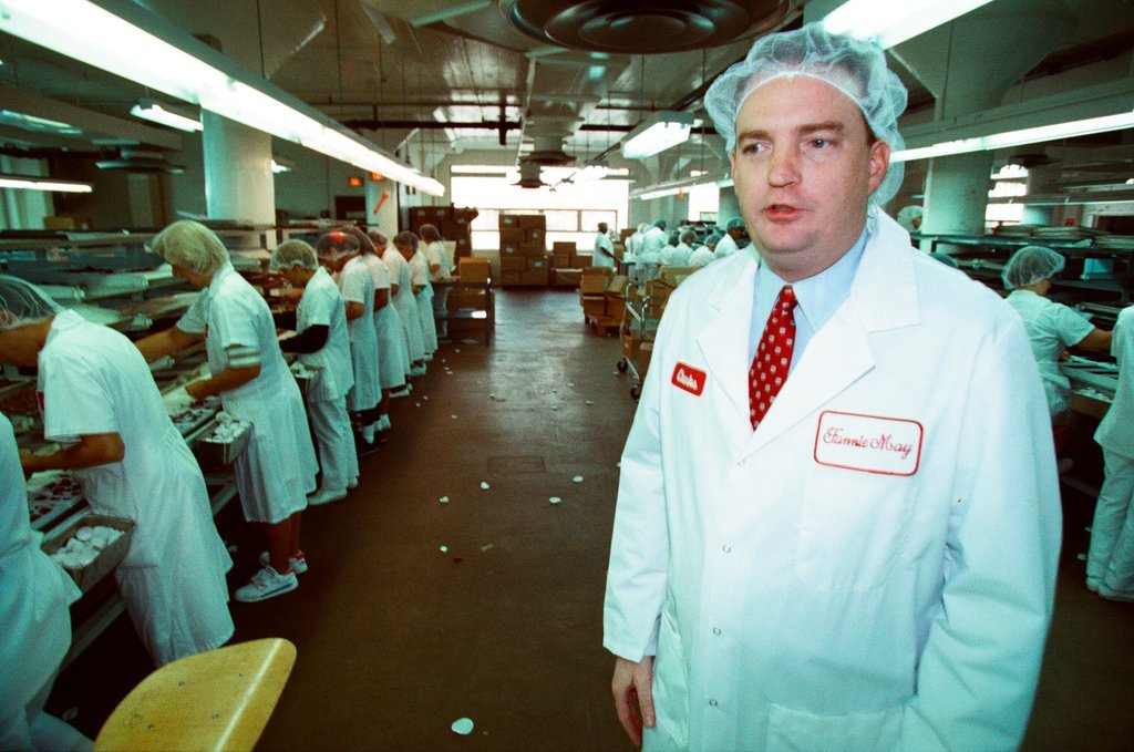 Employees at Fannie May Candies share the production process of truffles - Chicago Sun-Times