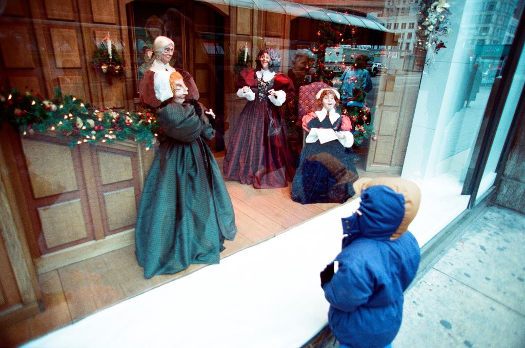 Stores on State Street decorate their windows to fit a winter holiday theme - Chicago Sun-Times