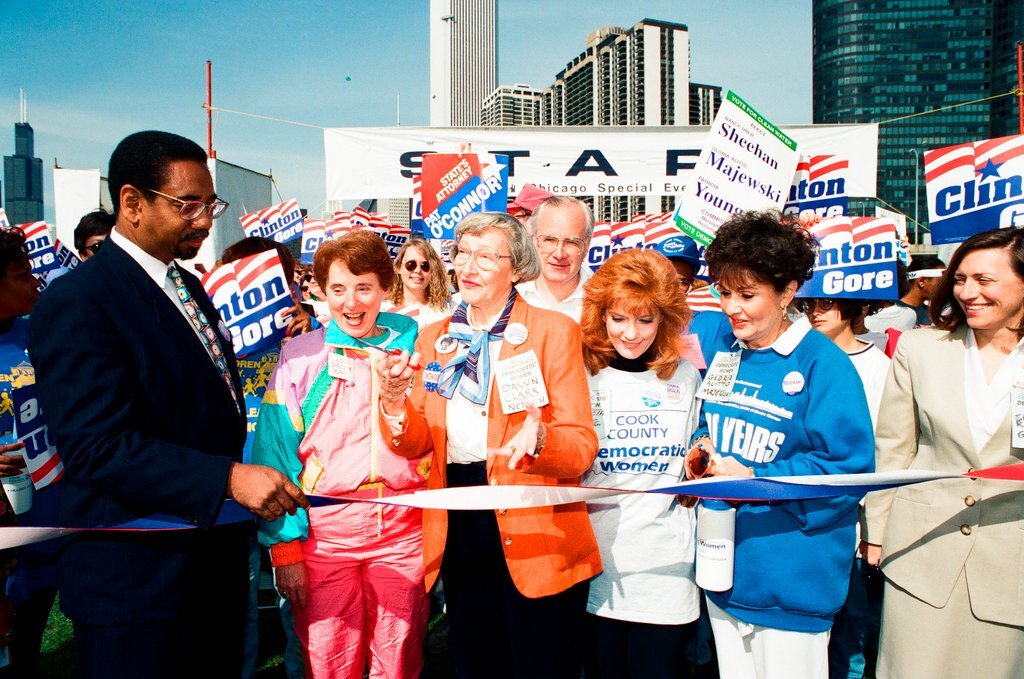 The Cook County Democratic Women host an event where Carol Moseley-Braun campaigns - Chicago Sun-Times