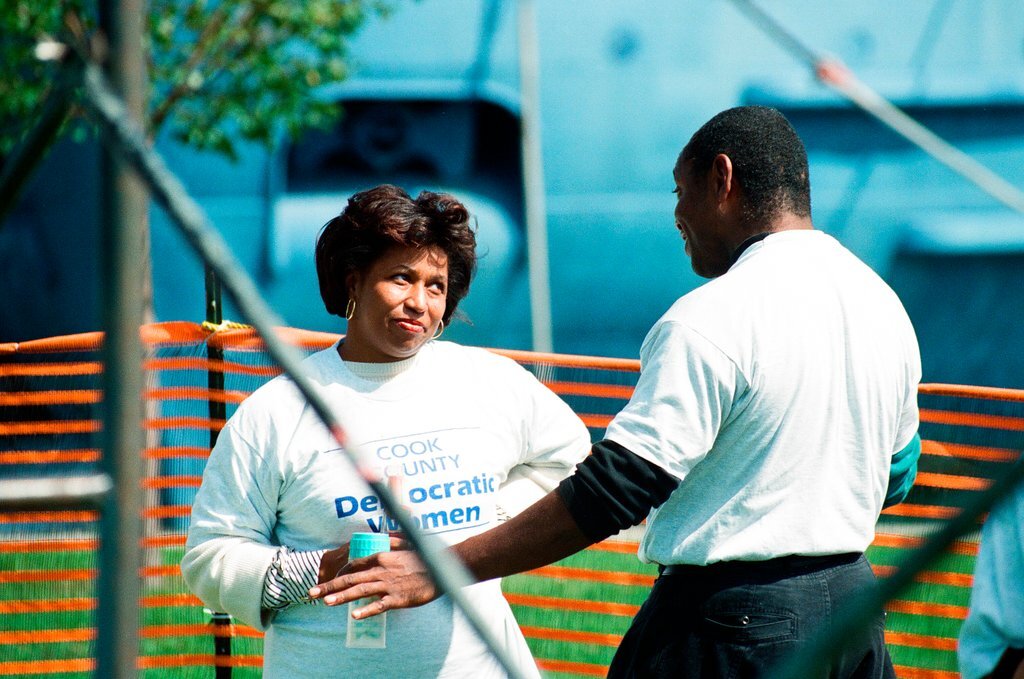 The Cook County Democratic Women host an event where Carol Moseley-Braun campaigns - Chicago Sun-Times