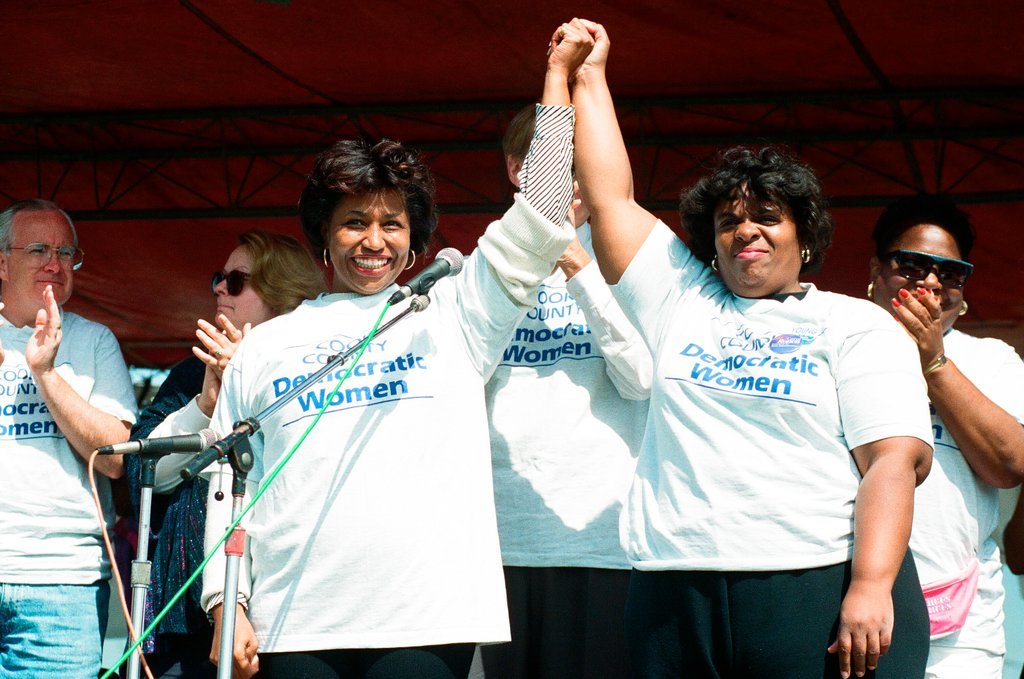 The Cook County Democratic Women host an event where Carol Moseley-Braun campaigns - Chicago Sun-Times