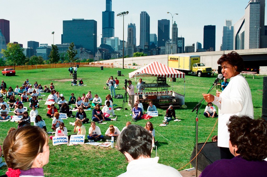 The Cook County Democratic Women host an event where Carol Moseley-Braun campaigns - Chicago Sun-Times