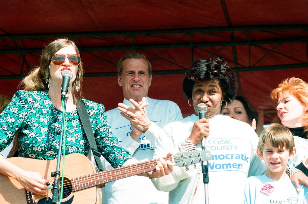 The Cook County Democratic Women host an event where Carol Moseley-Braun campaigns - Chicago Sun-Times