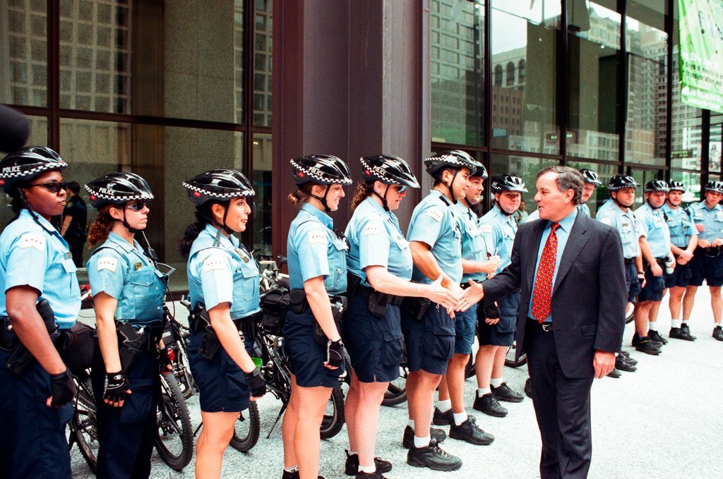 A Bike to Work Rally is held at Daley Plaza - Chicago Sun-Times