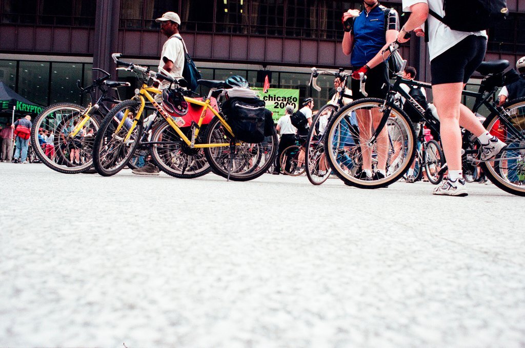 A Bike to Work Rally is held at Daley Plaza - Chicago Sun-Times