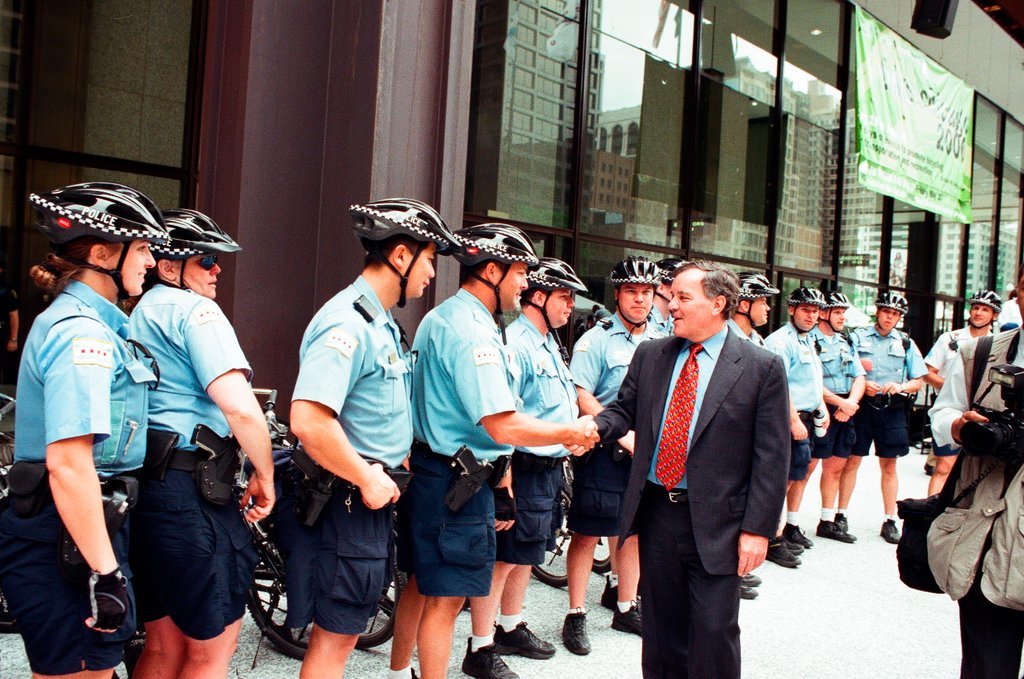 A Bike to Work Rally is held at Daley Plaza - Chicago Sun-Times