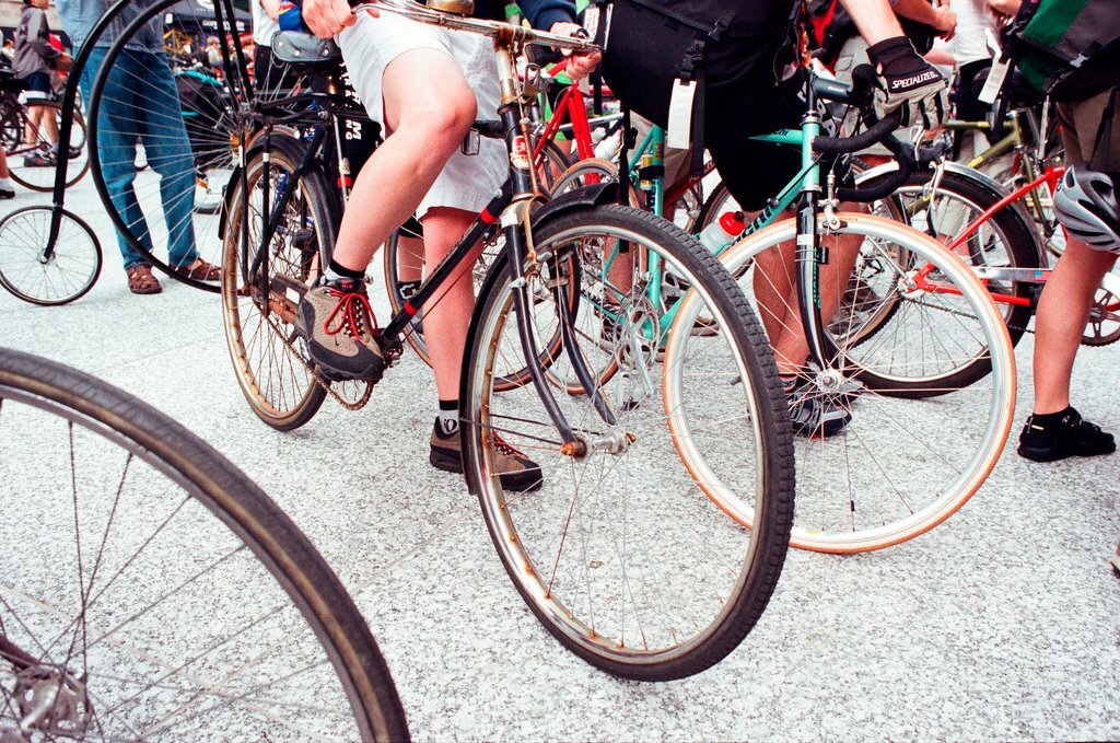 A Bike to Work Rally is held at Daley Plaza - Chicago Sun-Times