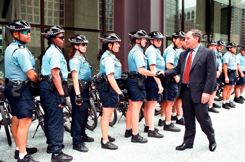 A Bike to Work Rally is held at Daley Plaza - Chicago Sun-Times
