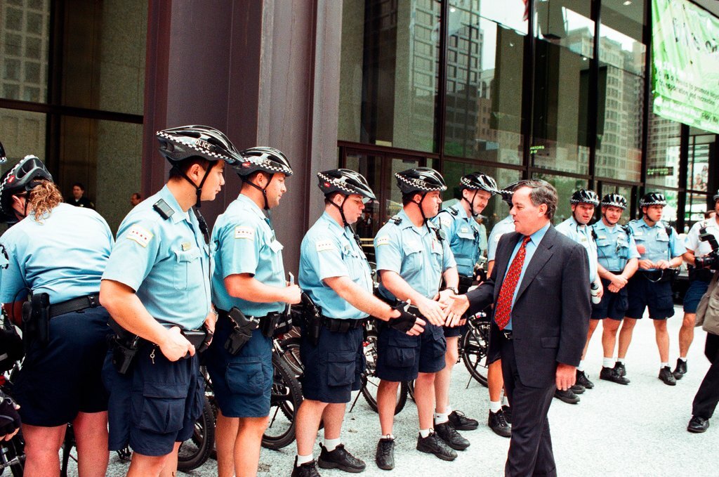 A Bike to Work Rally is held at Daley Plaza - Chicago Sun-Times