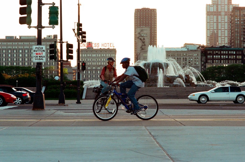 A Bike to Work Rally is held at Daley Plaza - Chicago Sun-Times