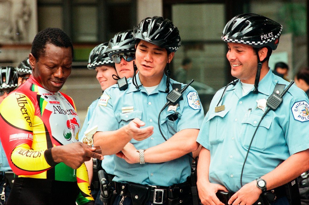 A Bike to Work Rally is held at Daley Plaza - Chicago Sun-Times