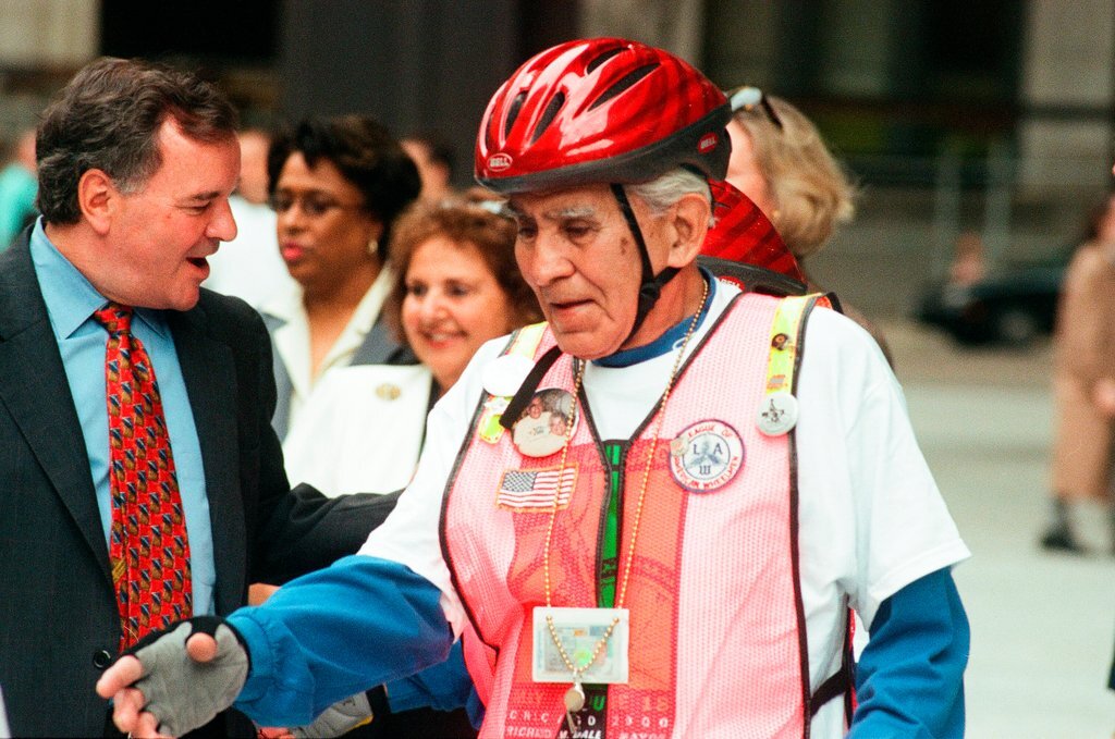 A Bike to Work Rally is held at Daley Plaza - Chicago Sun-Times