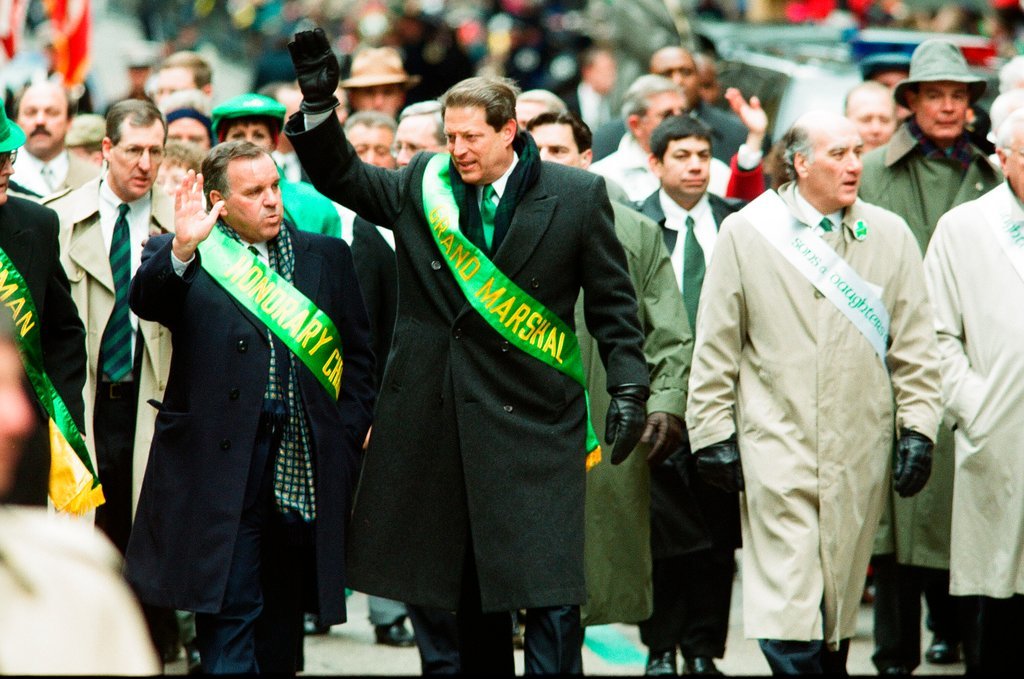 Al Gore leads the Saint Patrick's Day Parade - Chicago Sun-Times