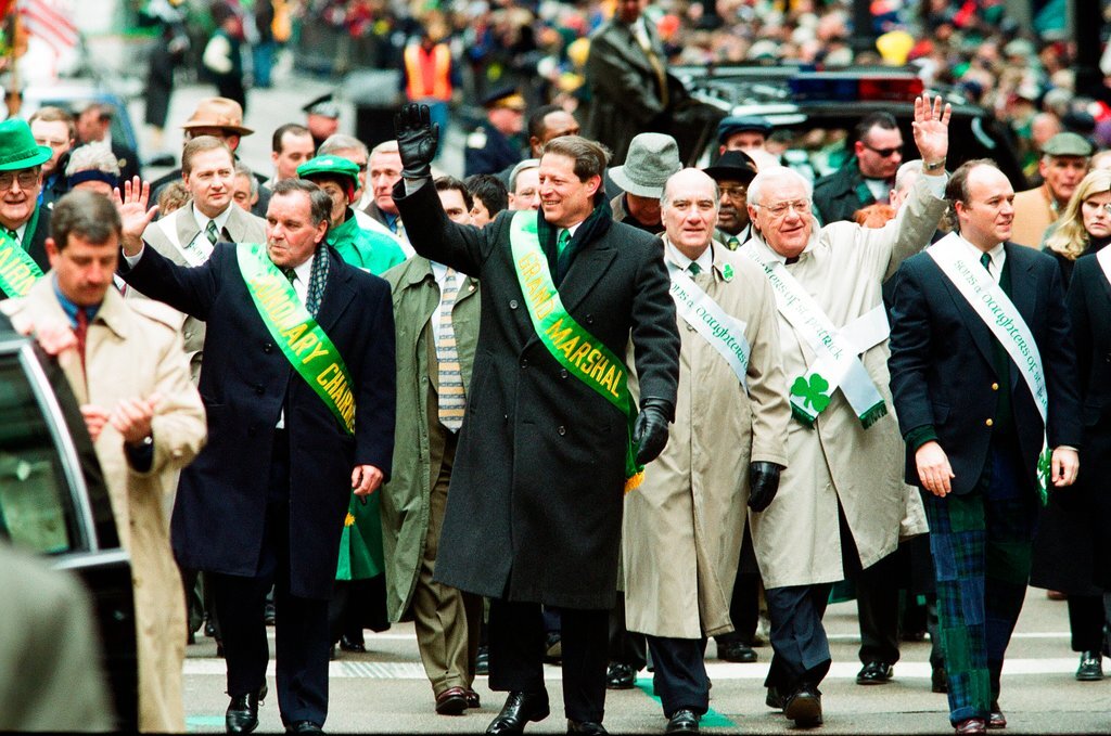 Al Gore leads the Saint Patrick's Day Parade - Chicago Sun-Times