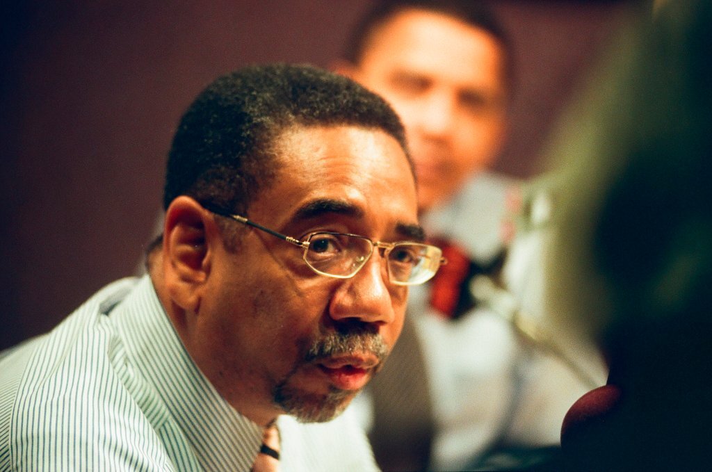 United States Representative Bobby Rush and State Senator Barack Obama debate - Chicago Sun-Times