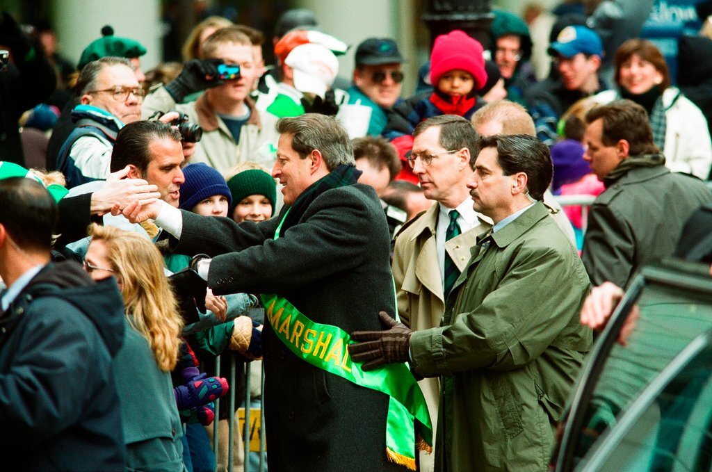 Al Gore leads the Saint Patrick's Day Parade - Chicago Sun-Times