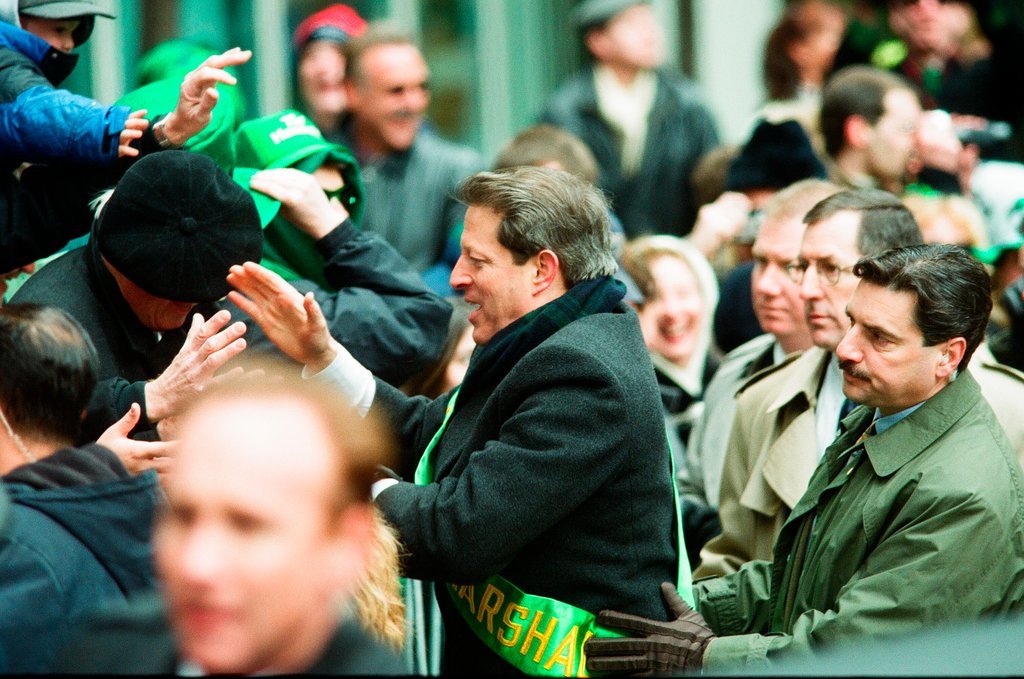 Al Gore leads the Saint Patrick's Day Parade - Chicago Sun-Times