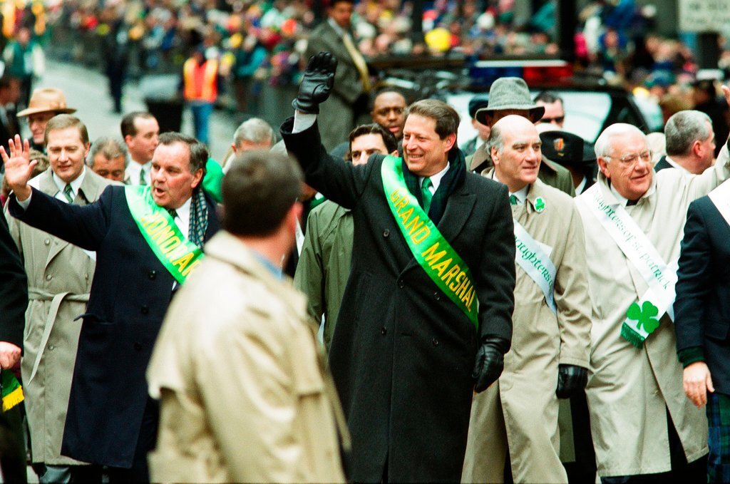 Al Gore leads the Saint Patrick's Day Parade - Chicago Sun-Times