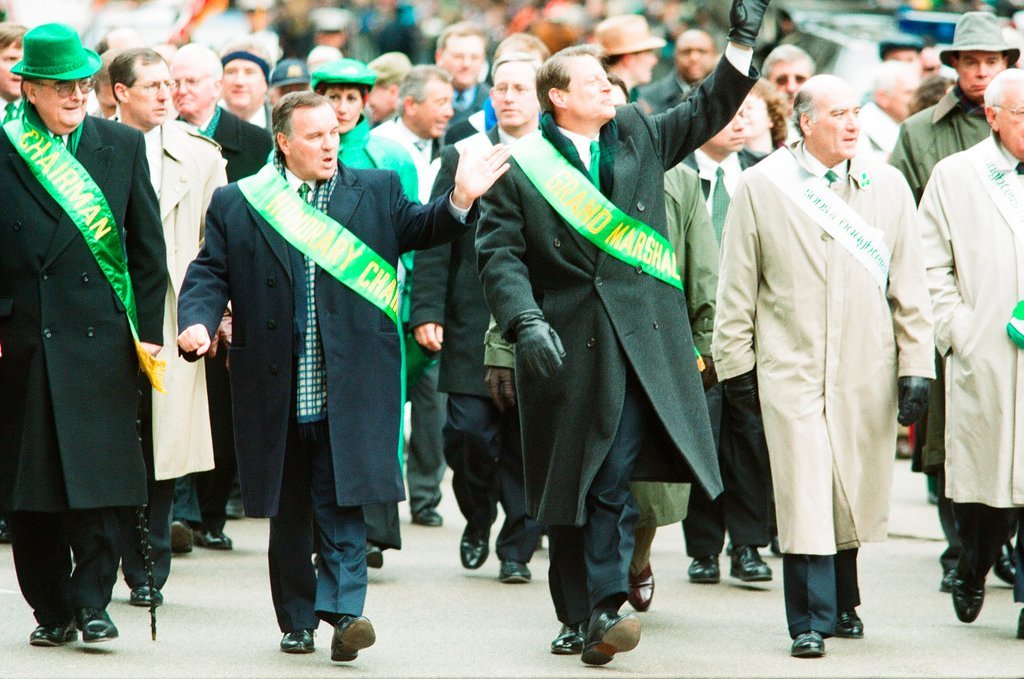 Al Gore leads the Saint Patrick's Day Parade - Chicago Sun-Times