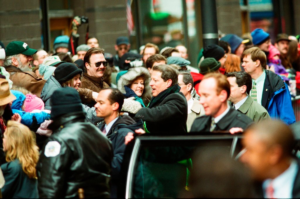 Al Gore leads the Saint Patrick's Day Parade - Chicago Sun-Times