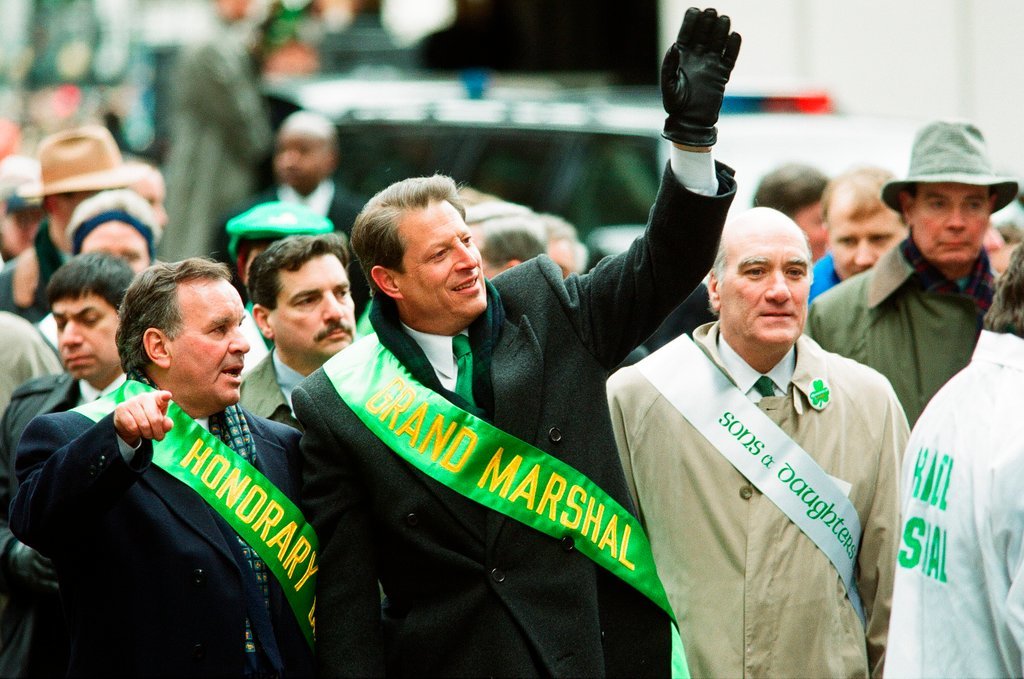 Al Gore leads the Saint Patrick's Day Parade - Chicago Sun-Times